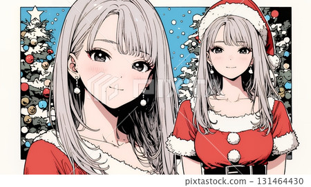 Female Santa Claus (Santa cosplayer) 131464430
