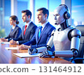 AI robot working in the office 131464912