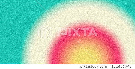 Abstract retro grainy background, noise texture poster design blue yellow pink banner cover header backdrop 131465743