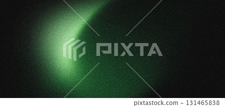 Glowing green abstract shape dark grainy black background noise texture futuristic dynamic poster 131465838