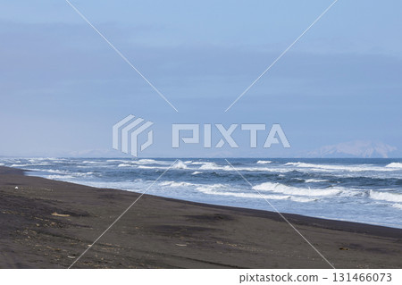 Khalaktyrsky Beach on Avacha bay coast in evening Khalaktyrsky Beach on Avacha bay coast in evening 131466073