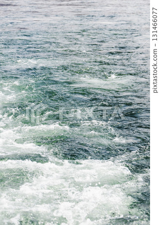 water churned up by boat propeller in Avacha bay water churned up by boat propeller in Avacha bay 131466077
