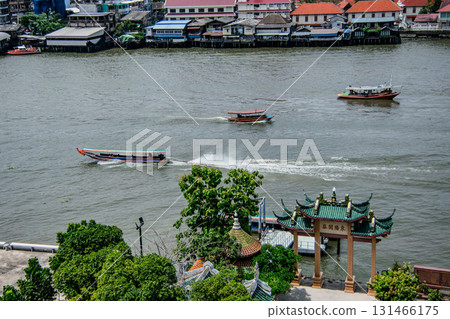 Boats on the Chao Phraya River Boats on the Chao Phraya River 131466175