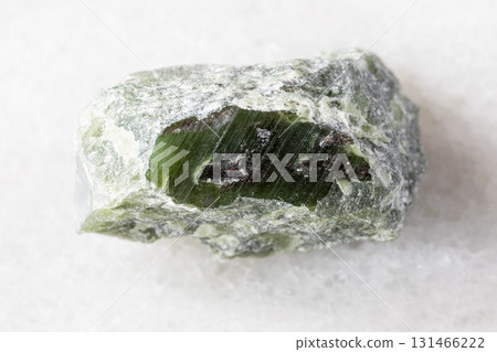 sample of rough green nephrite mineral on white sample of rough green nephrite mineral on white 131466222
