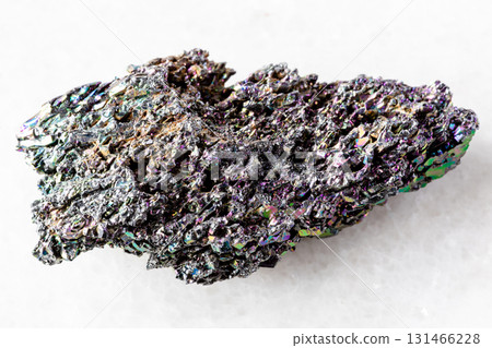 sample of rough carborundum mineral on white 131466228