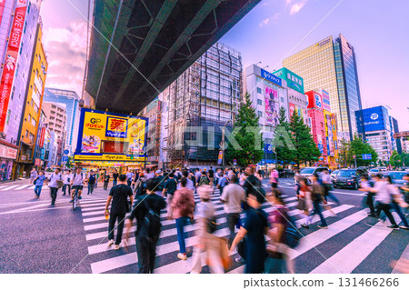 Tokyo cityscape in Japan: Extreme heat continues... Akihabara bustling with young people and foreign tourists Tokyo cityscape in Japan: Extreme heat continues... Akihabara bustling with young people and foreign tourists 131466266