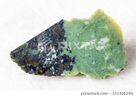 sample of rcut of teyskiy jade rock on white sample of rcut of teyskiy jade rock on white 131466299
