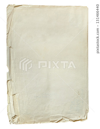tattered sheet of old paper with torn edges cutout tattered sheet of old paper with torn edges cutout 131466440