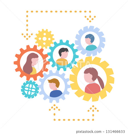 企業人員配備向量圖 131466633