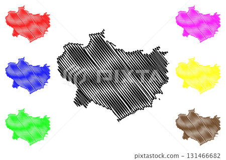 Krapina-Zagorje County (Counties of Croatia, Republic of Croatia) map vector illustration, scribble sketch Krapina Zagorje map 131466682