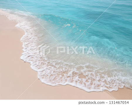 美麗的海灘，擁有清澈的白色沙灘和碧綠的海水 131467054