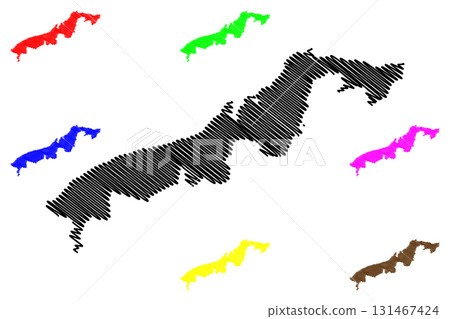 Colon Province (Republic of Panama, Provinces of Panama) map vector illustration, scribble sketch Colon map 131467424