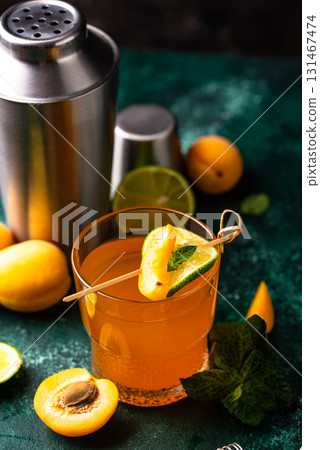Fresh summer apricot healthy drink Fresh summer apricot healthy drink 131467474