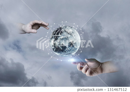 Touching the future with a transformative gesture. Touching the future with a transformative gesture. 131467512