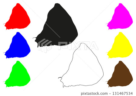 Mahajanga city (Republic of Madagascar) map vector illustration, scribble sketch Majunga map 131467534