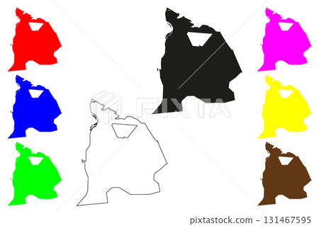 Kota Bharu city (Malaysia) map vector illustration, scribble sketch Kota Bharu Bandaraya Islam or KB map Kota Bharu city (Malaysia) map vector illustration, scribble sketch Kota Bharu Bandaraya Islam or KB map 131467595