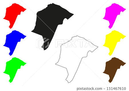 Papar city (Malaysia) map vector illustration, scribble sketch Pekan Papar map Papar city (Malaysia) map vector illustration, scribble sketch Pekan Papar map 131467610