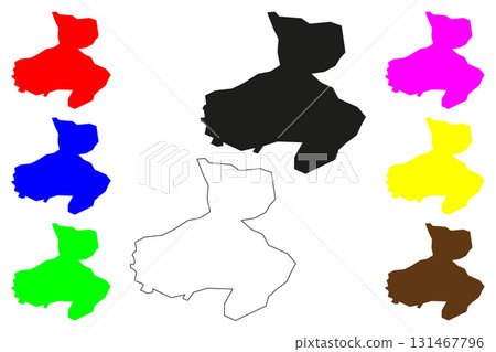 Koutiala city (Republic of Mali) map vector illustration, scribble sketch Kutiala map Koutiala city (Republic of Mali) map vector illustration, scribble sketch Kutiala map 131467796