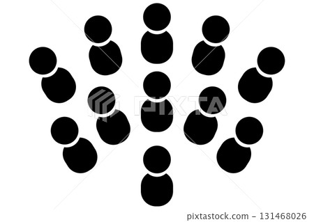 Simple people, groups, teams and leaders icon collection Simple people, groups, teams and leaders icon collection 131468026