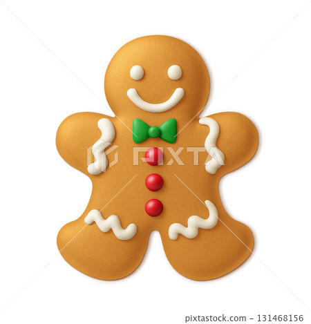 薑餅人餅乾插圖 3D 131468156