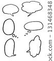Simple speech bubble set 131468348