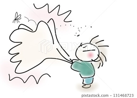 mosquito swatting 131468723