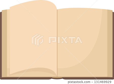 A vintage book is opened to reveal blank pages, inviting stories, thoughts, or illustrations. A vintage book is opened to reveal blank pages, inviting stories, thoughts, or illustrations. 131469929