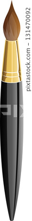 An illustration of a traditional painting tool, perfect for artists creating masterpieces. An illustration of a traditional painting tool, perfect for artists creating masterpieces. 131470092