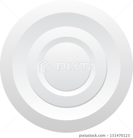An abstract illustration of concentric white and light gray circles with soft shading. An abstract illustration of concentric white and light gray circles with soft shading. 131470123