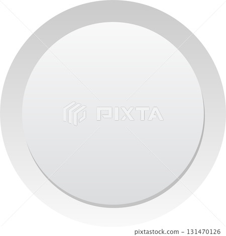 A pristine, round blank plate with a subtle gradient, perfect for showcasing any culinary creation. 131470126