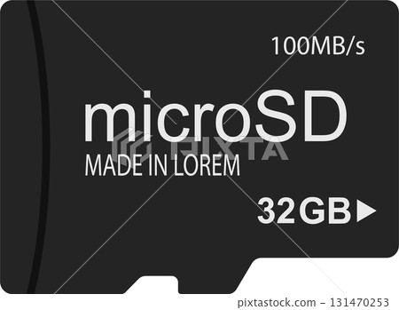 A compact 32GB microSD card with 100MB/s speed, essential for expanding storage and fast data transfer. A compact 32GB microSD card with 100MB/s speed, essential for expanding storage and fast data transfer. 131470253