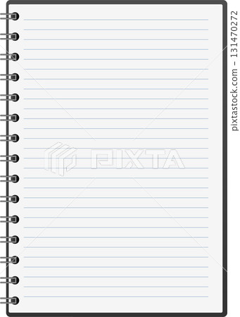 A blank, lined notebook page with a spiral binding sits ready for thoughts and ideas to be written. A blank, lined notebook page with a spiral binding sits ready for thoughts and ideas to be written. 131470272