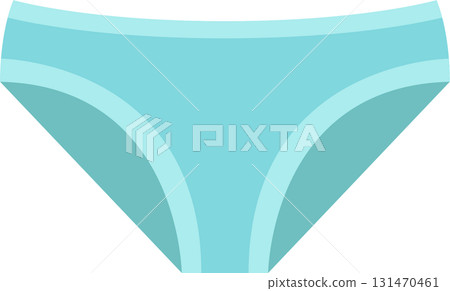 Aqua underwear apparel for intimate clothing fashion and wardrobe essentials for daily garments. 131470461