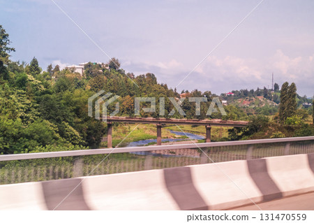 Shot of a small village in the mountain area Shot of a small village in the mountain area 131470559