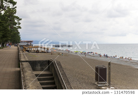 09.09.2025 - Kobuleti, Georgia - Shot of the public beach 131470598