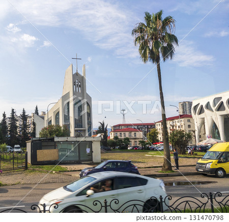 09.09.2025 - Batumi, Georgia - Batumi Holy Spirit Basilica, The only Catholic church in Batumi 131470798