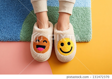 Coffee cup resting on wooden table with sunglasses and book in bright outdoor setting 131472370