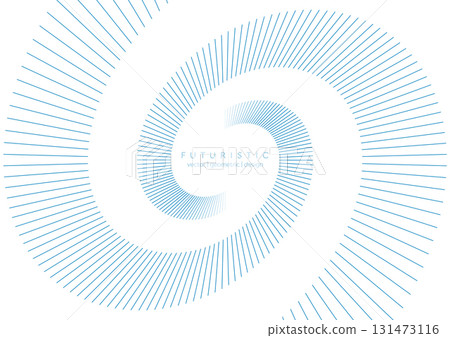 Blue dynamic swirling lines abstract futuristic tech background Blue dynamic swirling lines abstract futuristic tech background 131473116