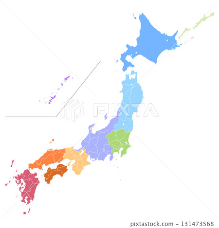 日本地圖（無文字） 131473568