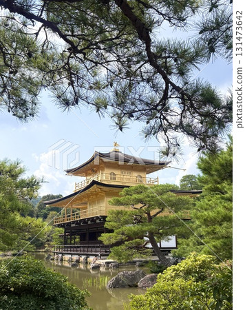 京都府京都市金閣寺景觀 [八月] 131473642