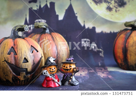 Jack-o'-lantern pumpkin ghost 131473751