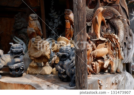 石切神社參道沿途的木雕 131473907