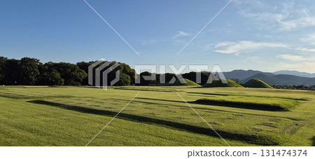 green field on the mountain 131474374