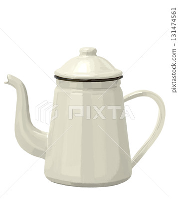 Enamel pot (white) Enamel pot (white) 131474561