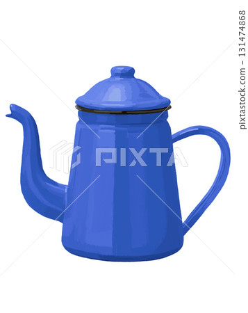 Enamel pot (blue) 131474868