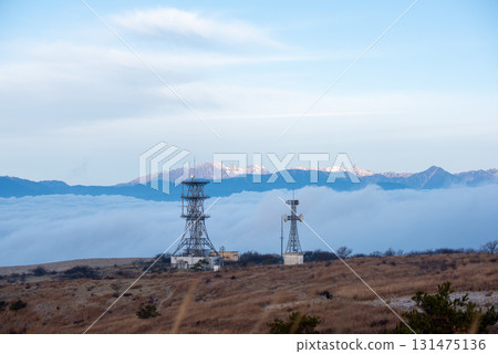A radio tower seen from Takabocchi Plateau, Nagano Prefecture 131475136