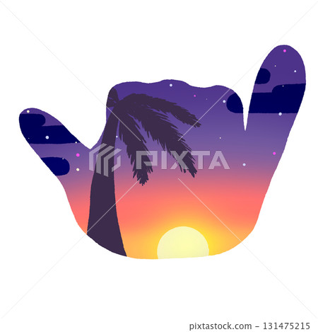 日落沙卡標誌 日落沙卡標誌 131475215