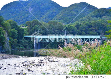 秋日利根川風景 - 上越線鐵橋 - 棚下不動附近景色 秋日利根川風景 - 上越線鐵橋 - 棚下不動附近景色 131475289