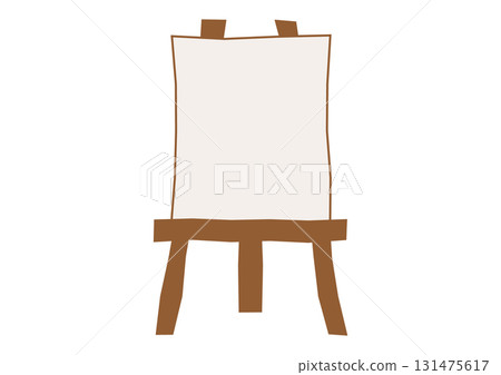 Easel and canvas illustration material Easel and canvas illustration material 131475617