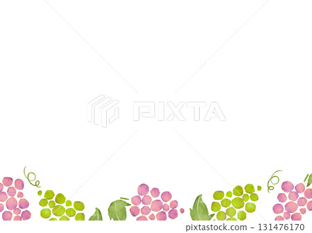 葡萄的水彩插圖 131476170